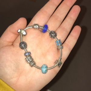Pandora bracelet with pandora charms